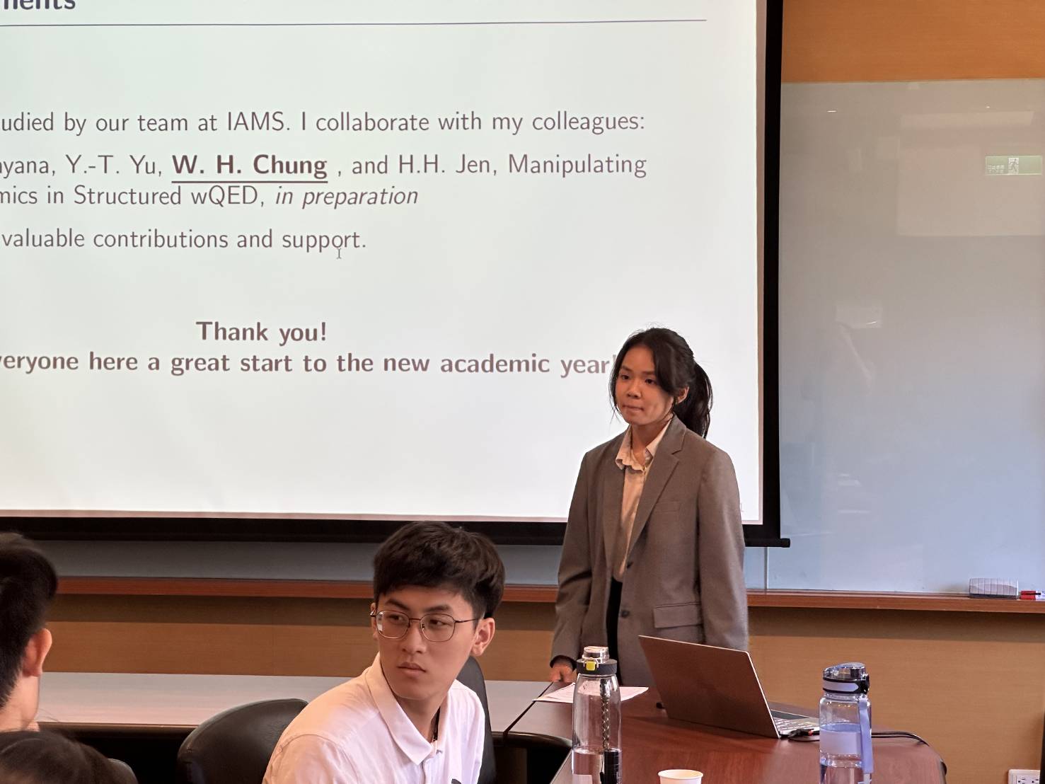 Final presentation of IAMS Summer Internship